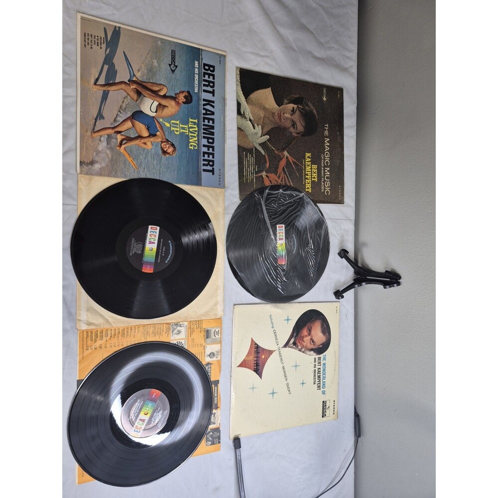 Vintage Bert Kaempfert LP Record Lot of 3 Decca Stereo Easy Listening Vinyl...